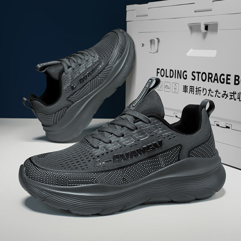 Damen Sportliche Lauf-Sneaker mit atmungsaktiver Mesh-Oberfläche und gepolsterter Sohle EB