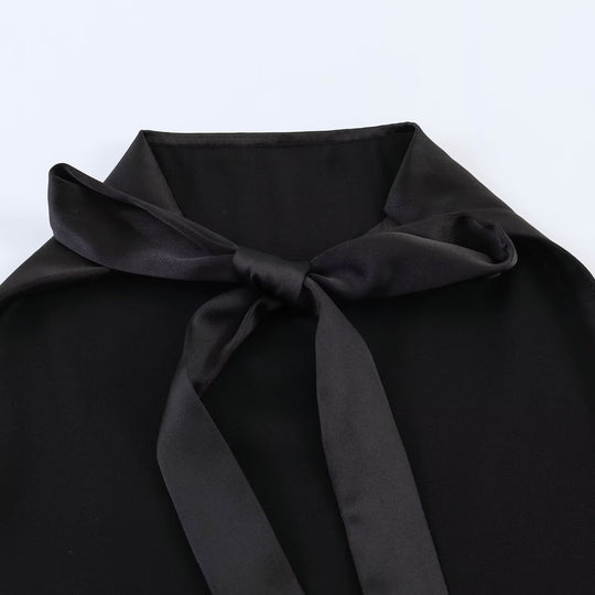 Damen asymmetrisches Satin Kleid EB