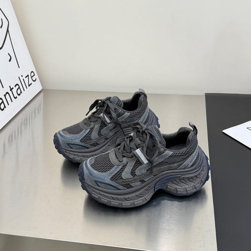 Damen sportliche Lauf-Sneaker mit atmungsaktivem Obermaterial und gepolsterter Sohle EB