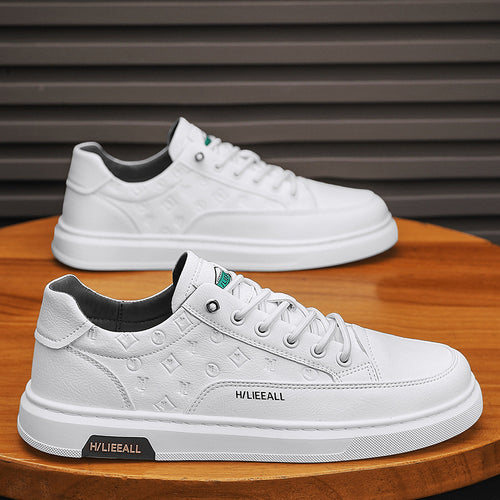 Damen modische Sneakers mit sportlichem Design und hochwertigem Leder EB