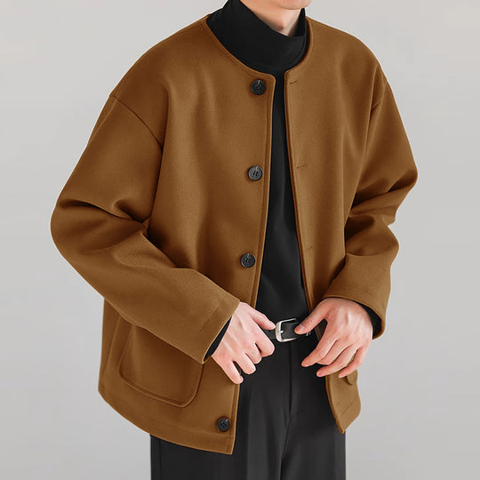 Damen Übergangsjacke mit praktischen Taschen und Knopfverschluss EB