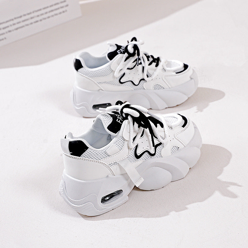 Damen Sportliche Sneakers mit atmungsaktiver Mesh-Oberfläche und rutschfester Sohle EB