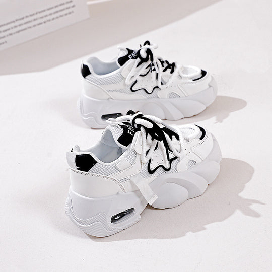 Damen Sportliche Sneakers mit atmungsaktiver Mesh-Oberfläche und rutschfester Sohle EB