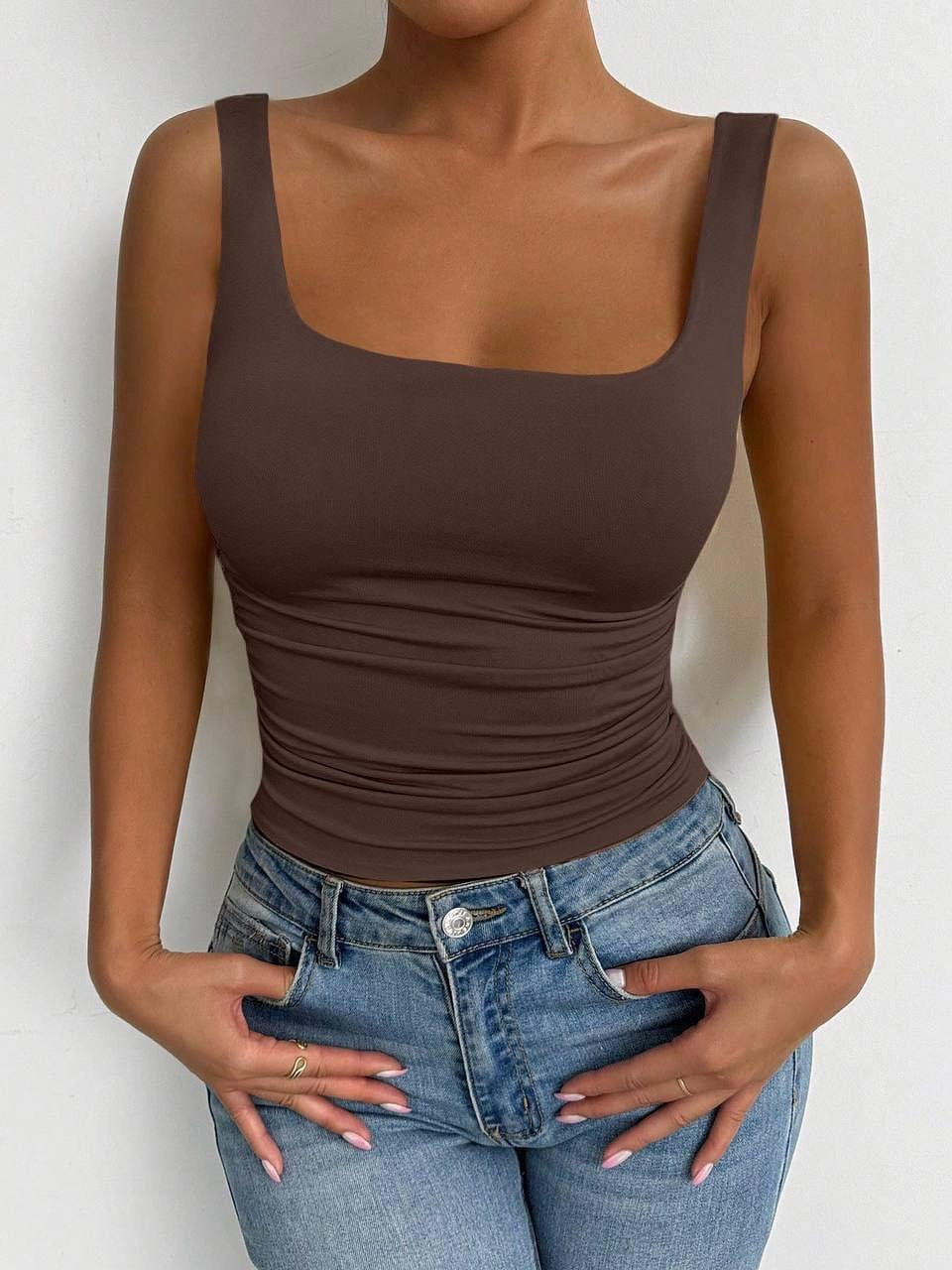 Damen Figurbetontes Top EB