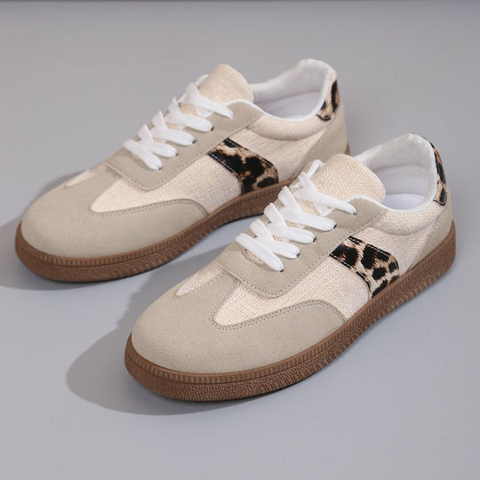 Damen Sneakers im modernen Leopard-Design mit atmungsaktiver Konstruktion EB