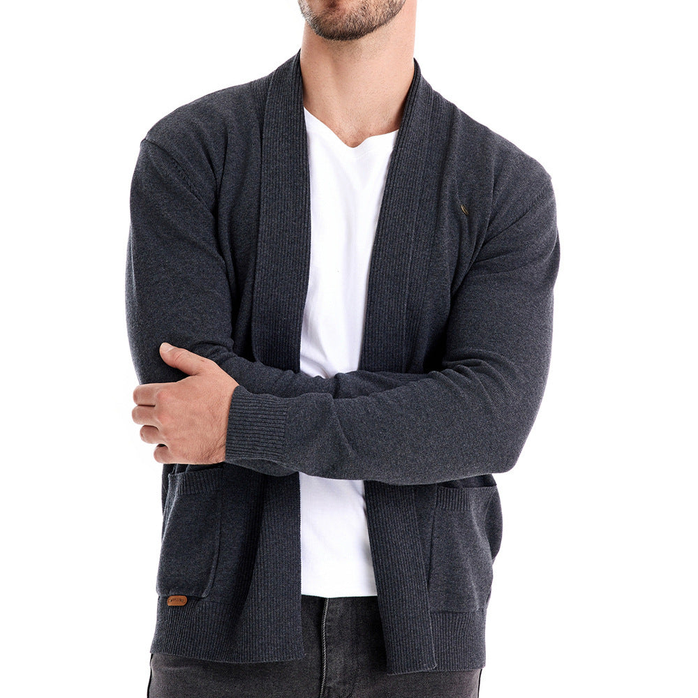 Herren lässiger V-Ausschnitt Cardiagan EB