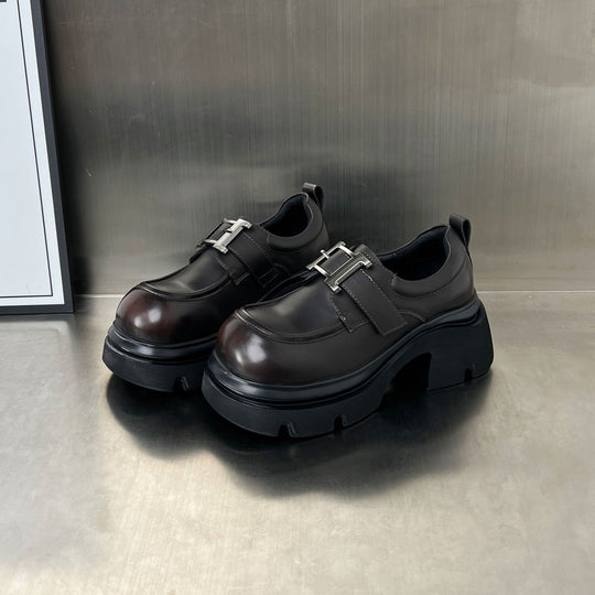 Damen Chunky Clogs mit modischer Schnallenverzierung und rutschfester Sohle EB