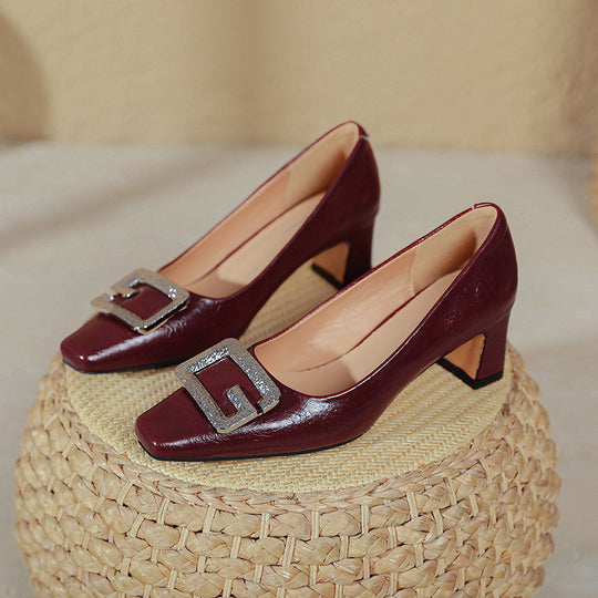 Damen elegante Absatzschuhe mit modischem Schmuckdetail EB