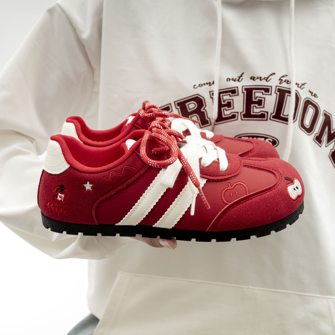 Damen Sneakers mit verspieltem Bananenmotiv und rutschfester Gummisohle EB