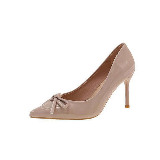 Damen elegante High Heels mit Schleifenakzent EB