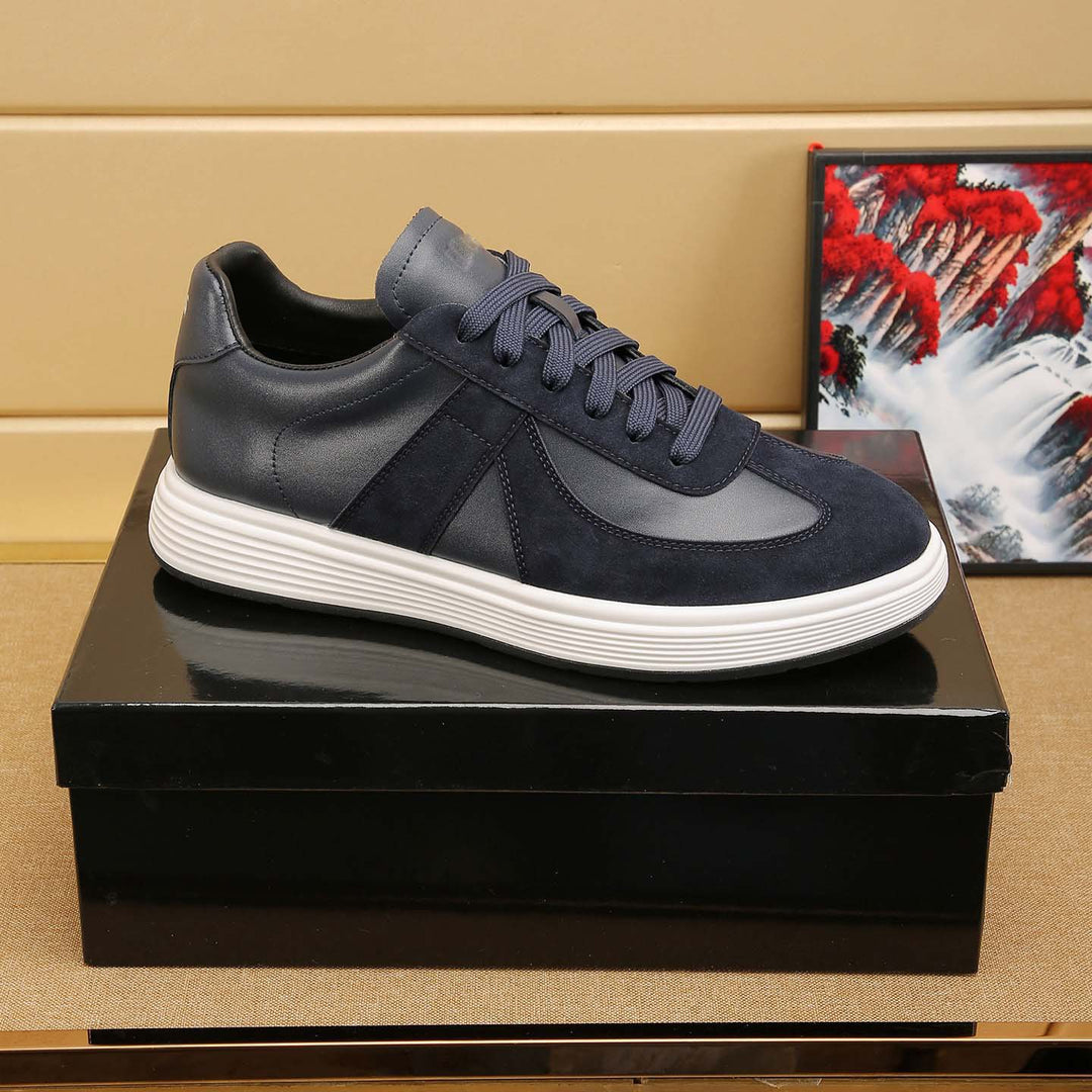 Damen modische Sneaker mit hochwertiger Leder-Oberfläche und bequemer Dämpfung EB