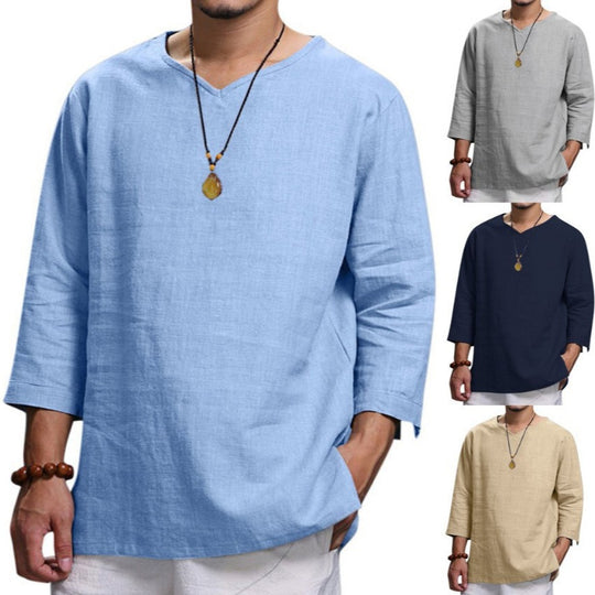 Herren Leichte Leinenbluse EB