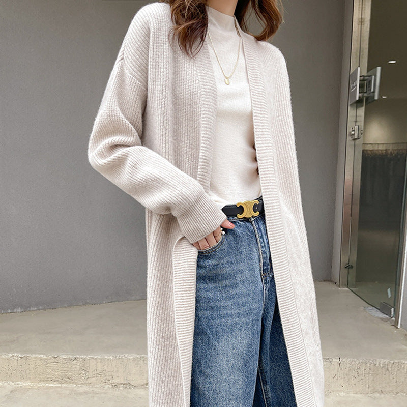 Damen Strickcardigan mit lässigem Schnitt und praktischen Taschen EB
