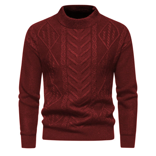 Herren Strickpullover mit strukturiertem Muster EB