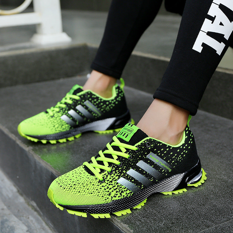 Herren leichte Strick-Running-Sneaker mit integrierter Fersen-Luftkammer und griffiger Trailsohle EB