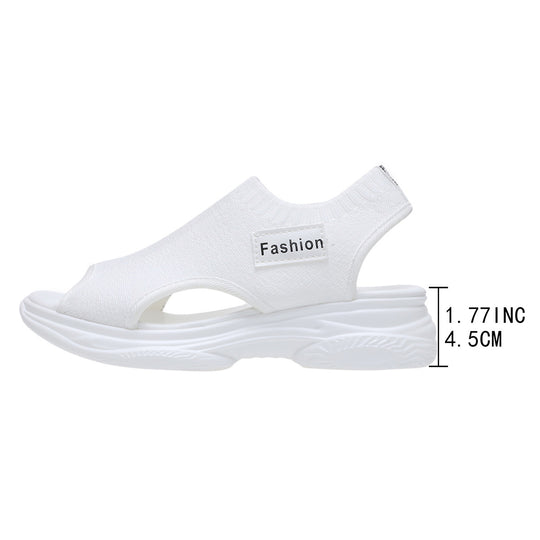 Damen Sportliche Sandalen mit atmungsaktiver Textiloberfläche und rutschfester Sohle EB