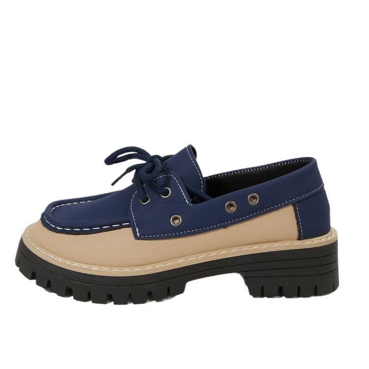 Damen Schnürschuhe mit kombiniertem Obermaterial EB