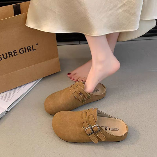 Damen Bequeme Clogs mit modischem Kettenverschluss EB