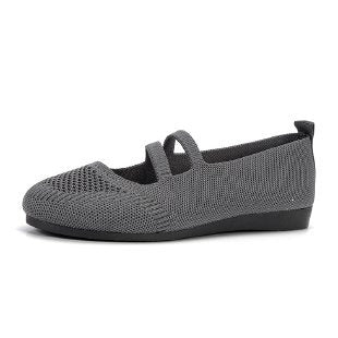 Damen Geflochtene und atmungsaktive Ballerinas EB