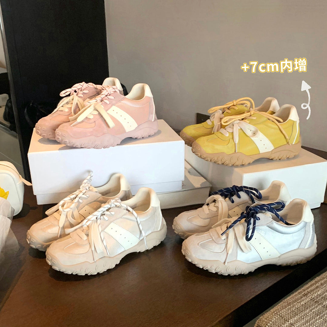 Damen sportliche Sneakers mit atmungsaktivem Obermaterial und rutschfester Sohle EB