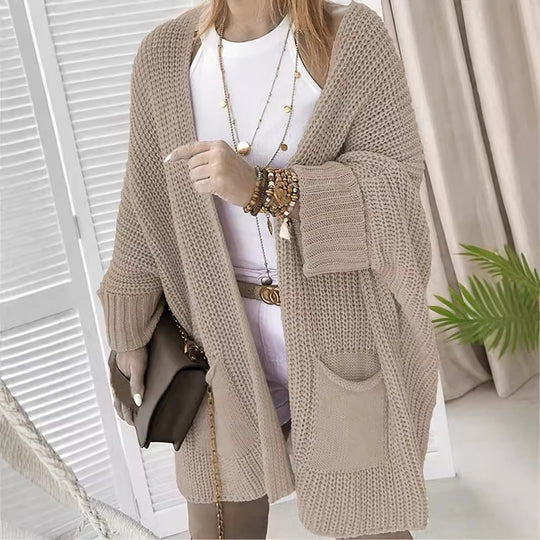 Damen Grober Strick-Cardigan EB