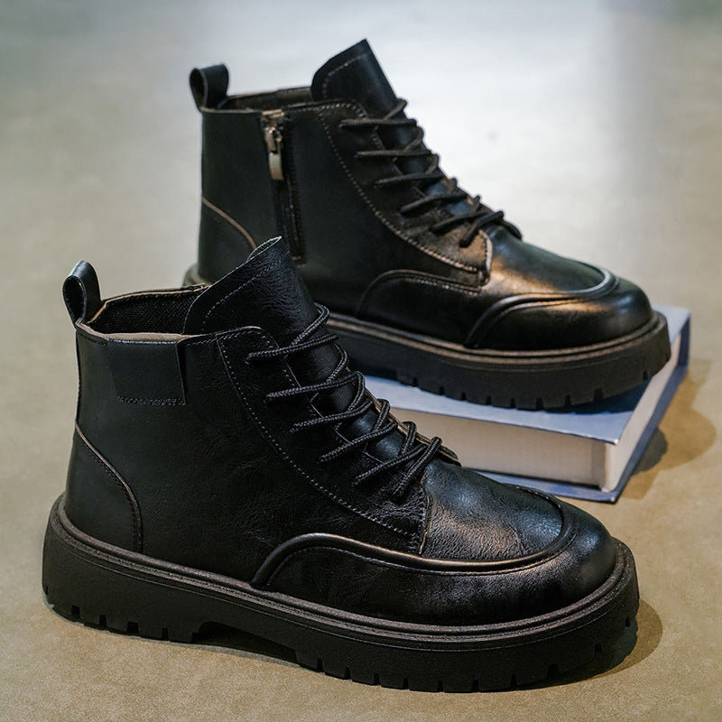 Damen Stiefeletten mit Reißverschluss und bequemer Schnürung EB