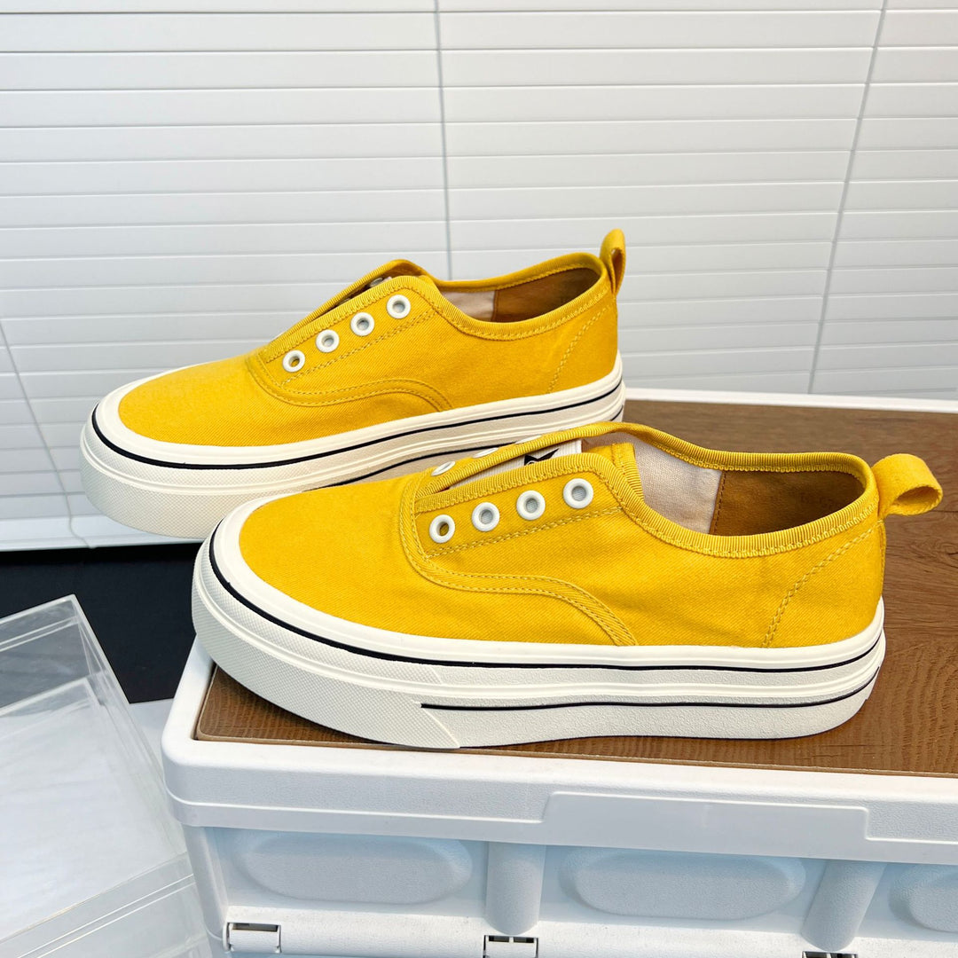 Damen lässige Canvas Sneaker mit komfortabler Innensohle und rutschfester Gummisohle EB