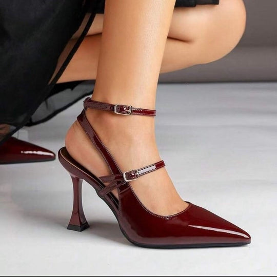 Damen Elegante Slingback High Heels EB