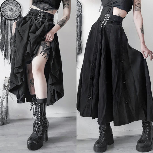 Damen figurbetonte Bluse mit Rüschendetails und Schnürung EB