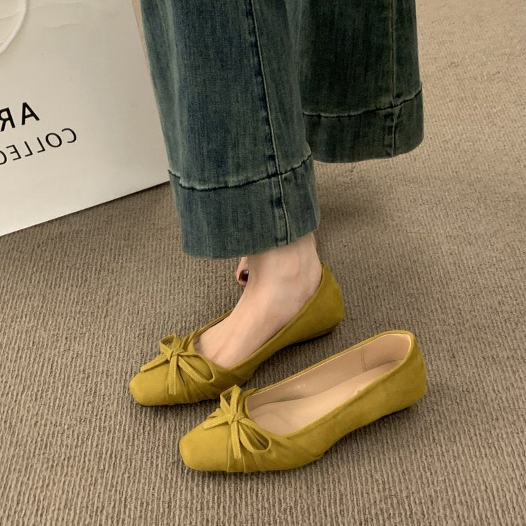 Damen Ballerinas mit dekorativem Schleifenakzent und weichem Innenfutter EB
