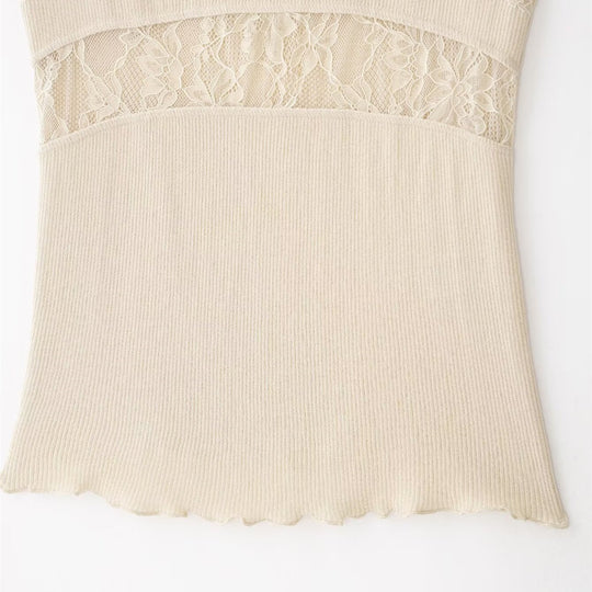Damen Spitze-Camisole mit raffiniertem Design und verstellbaren Trägern EB