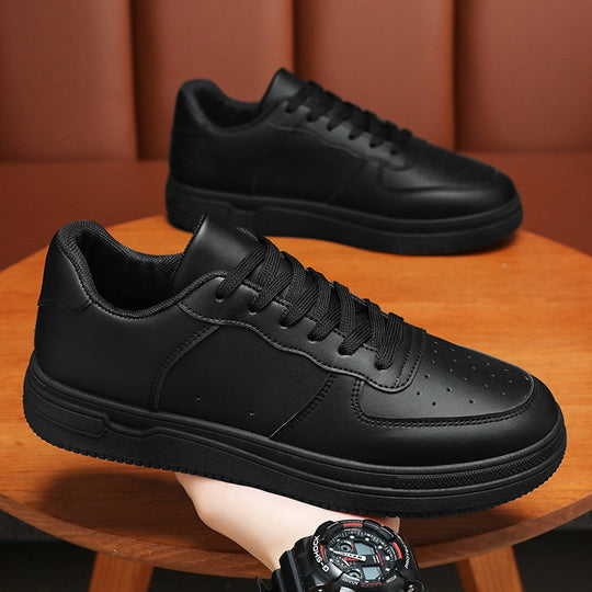 Damen Sportliche Sneakers mit robustem Lederobermaterial und dämpfender Sohle EB