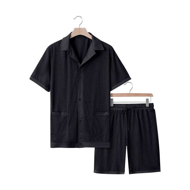 Damen luftiges Freizeitanzug-Set aus Mesh EB