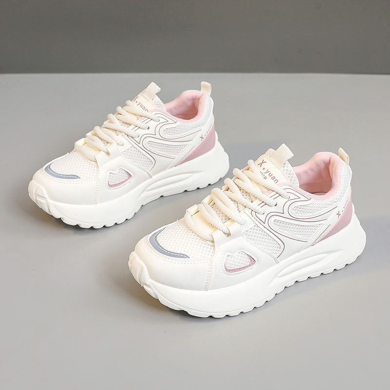 Damen Sportliche High-Top Sneakers mit atmungsaktivem Mesh-Obermaterial und dämpfender Sohle EB