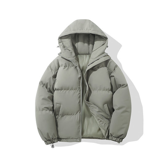 Herren gesteppte Kapuzen-Isolationsjacke mit Thermowattierung und Kordelzug EB