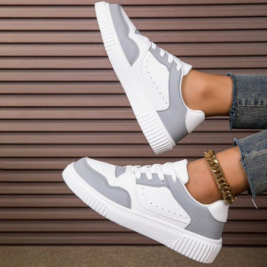 Damen Komfortable Sneakers in modernem Design mit gepolsterter Sohle EB