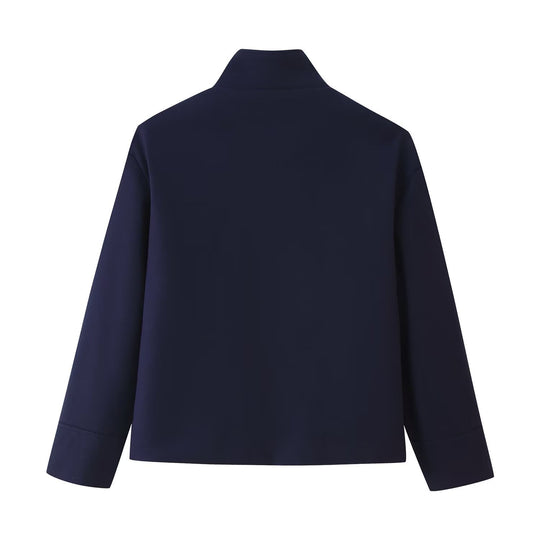 Damen gesteppte Kurzjacke mit hohem Kragen EB