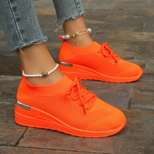 Damen Komfortable und atmungsaktiveSneaker mit glitzerndem Akzent EB
