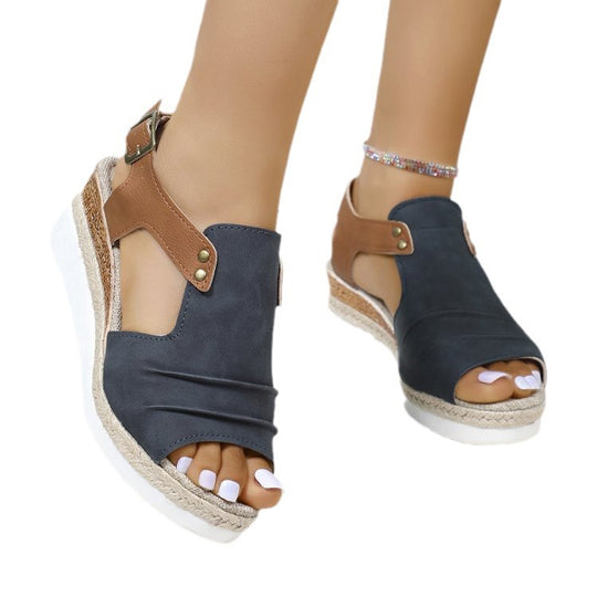 Damen Plateau Sandalen EB