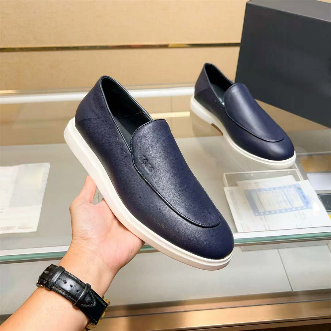 Damen Mokassin-Sneaker mit hochwertiger Lederausstattung und rutschfester Sohle EB