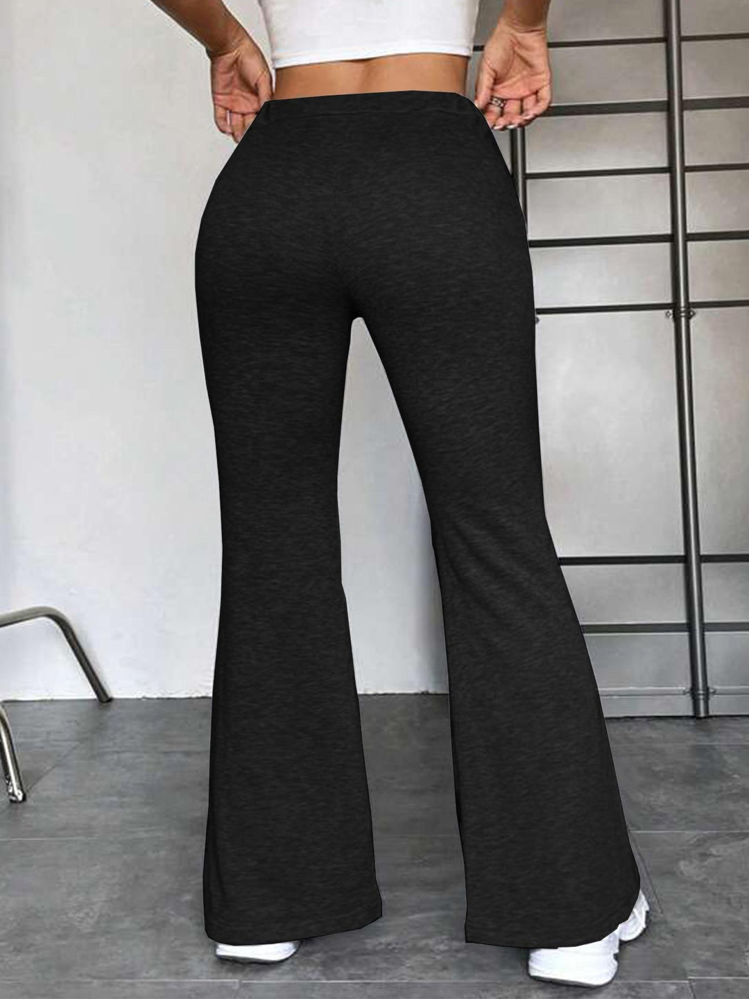 Damen Sportliche Sweathose mit weitem Bein und verstellbarem Bund EB