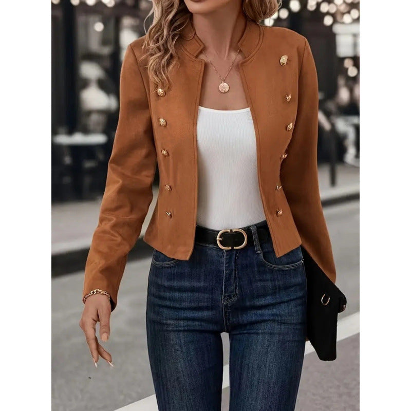 Damen Blazerjacke mit eleganten Knopfdetails und hochwertiger Verarbeitung EB
