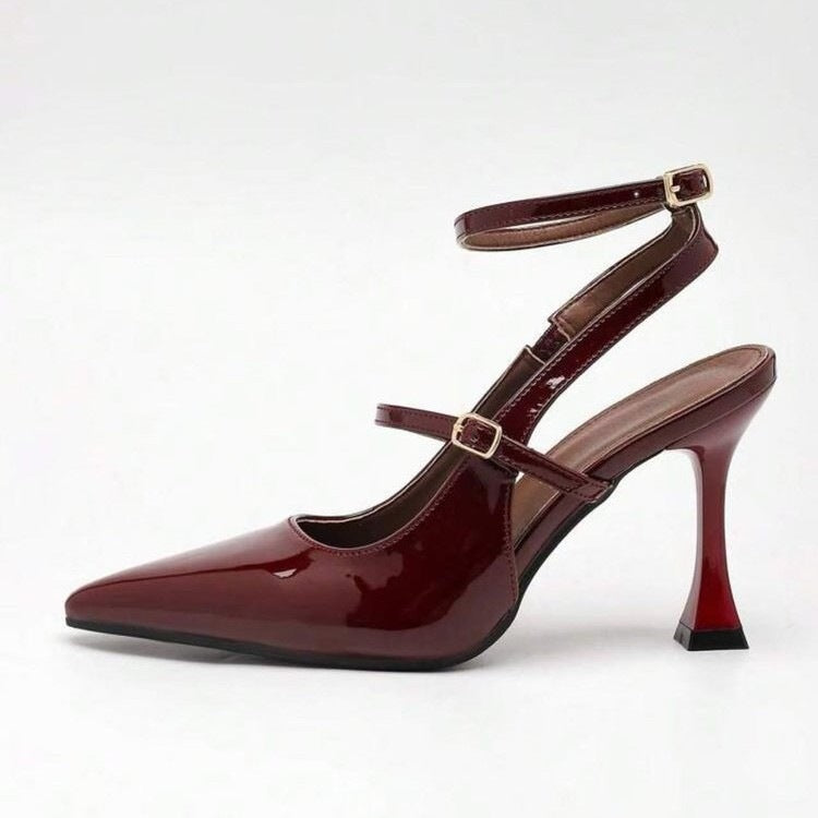 Damen Elegante Slingback High Heels EB
