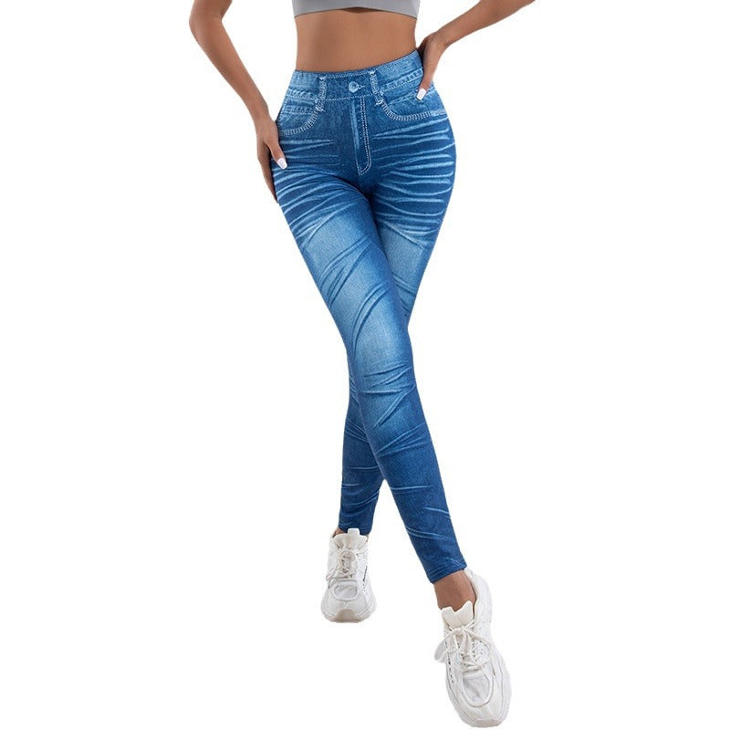 Damen Leggings mit verspielten Cut-Out-Details und dekorativen Bändern EB