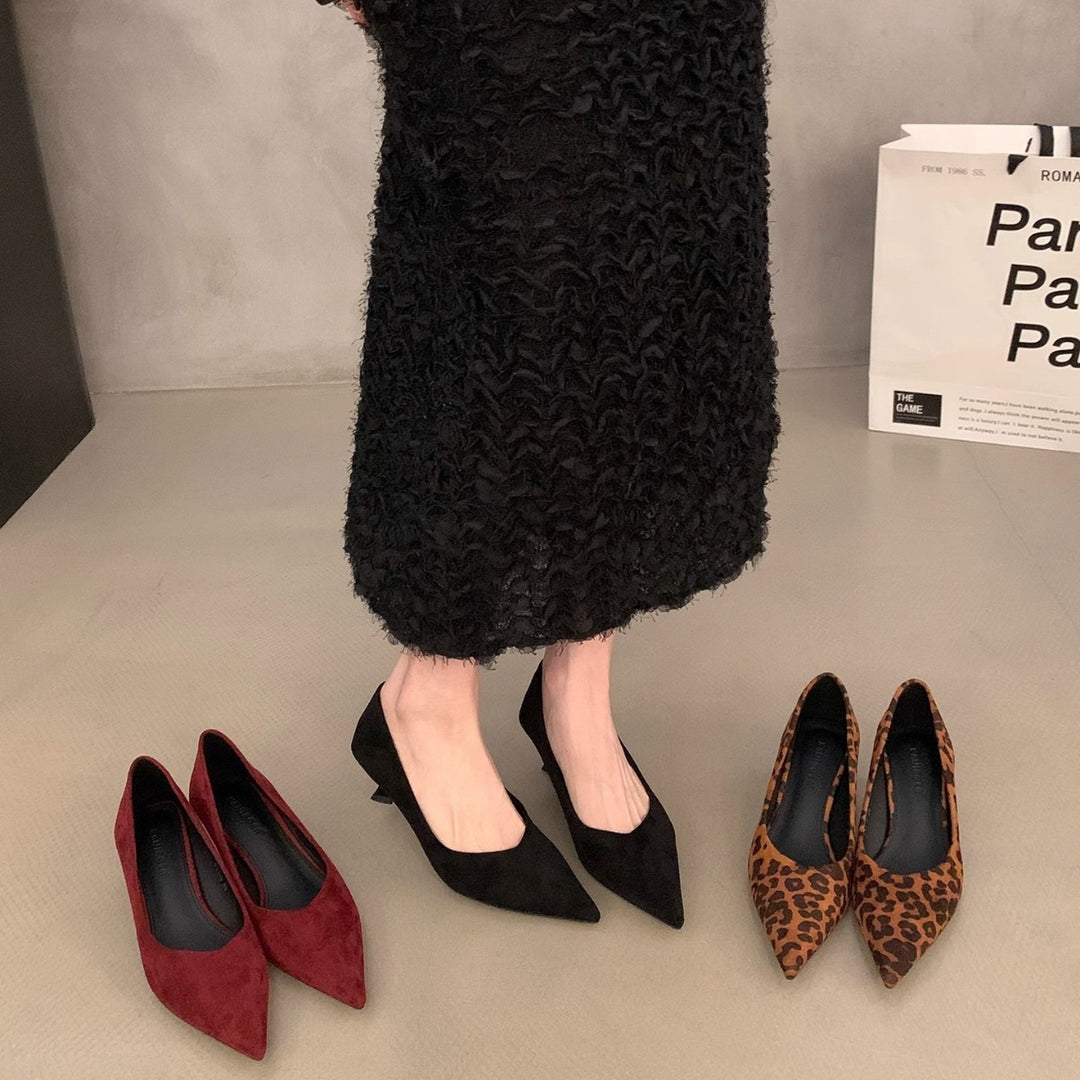 Damen elegante spitze Pumps mit klassischem Design EB
