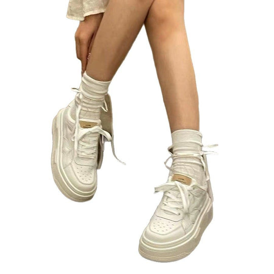 Damen Komfortable Plateausneaker mit atmungsaktiver Obermaterialstruktur und maximaler Dämpfung EB