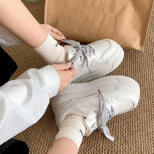 Damen Plattform Sneakers EB