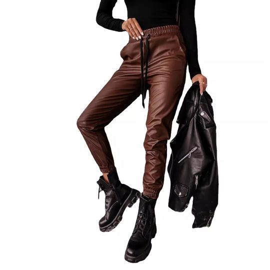 Damen Bequeme Jogginghose mit stilvollen Cut-Outs und elastischem Bund EB