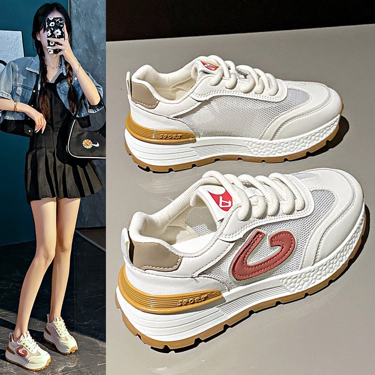 Damen Komfortable Sneakers mit atmungsaktivem Mesh-Obermaterial und dämpfender Sohle EB