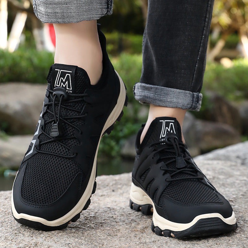 Damen Sportliche Trail-Sneaker mit atmungsaktivem Mesh-Obermaterial und rutschfester Sohle EB